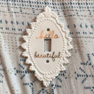 hello beautiful light switch cover